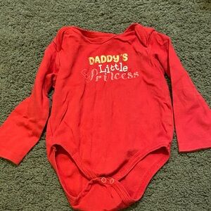 18-24m daddy’s little princess. Joe fresh red body suit baby